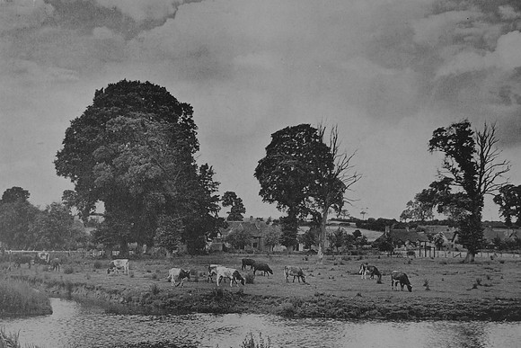 Minster Lovel From The Windrush Oxfordshire 1930s