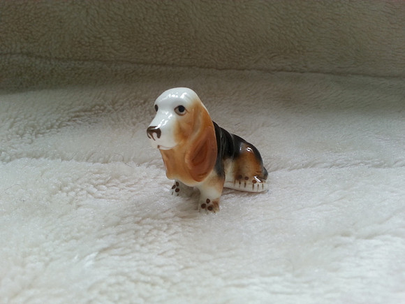 Small Vintage Bassett Hound Ornament