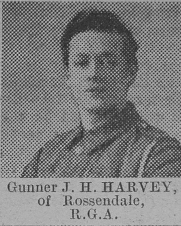 Harvey J H Gnr Royal Garrison Artillery The Vivid 27th Feb 1915