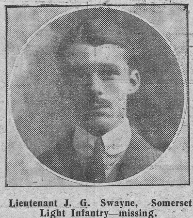 Swayne J G Lt Somerset Light Infantry The Graphic 7th Sep 1914