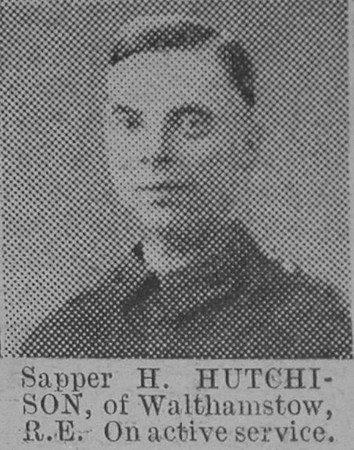 Hutchison H Sapper Royal Engineers The Vivid 27th Feb 1915