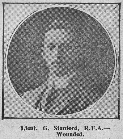 Stanford G Lt Royal Field Artillery The Graphic 5th Sep 1914
