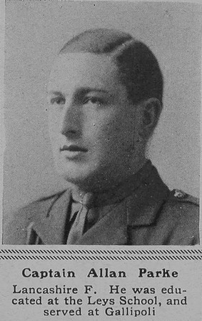Parke A Captain 8th Lancashire Fusiliers The Sphere 28th Dec 1918