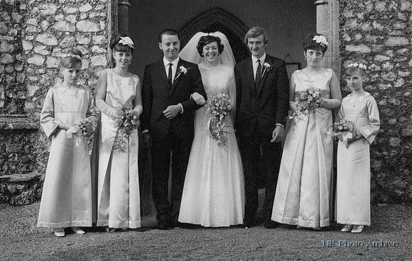 The Wedding Of David L Leeder And Elizabeth R Rhodes Bodham Norfolk 28th Sep 1968