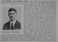 Rait-Kerr S C Captain Royal Field Artillery Obit Part 1