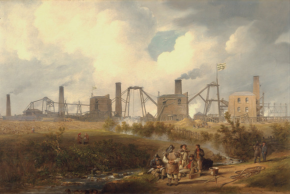 John Wilson Carmichael A View of Murton Colliery near Seaham County Durham