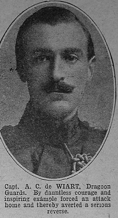 Carton de Wiart A Captain VC 4th Dragoon Guards The War Illustrated 23rd September 1916
