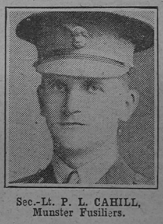 Cahill P L 2nd Lt 4th Royal Munster Fusiliers The War Illustrated 27th Jul 1918