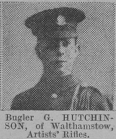 Hutchinson G Bugler 28th London RegimentThe Vivid 20th Feb 1915