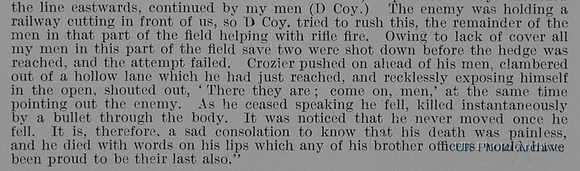 Crozier J C B 2nd Lt 2nd Royal Munster Fusiliers Obit Part 2