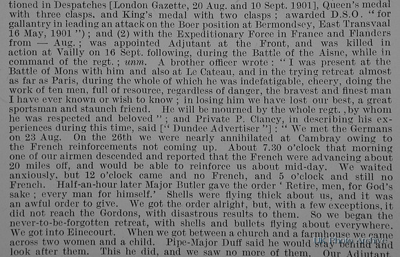 Price C L Captain DSO 2nd Royal Scots Obit Part 2 De Ruvignys Roll Of Honour Vol 1
