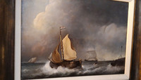 Ships At Sea By Johannes Hermanus Barend Koekkoek