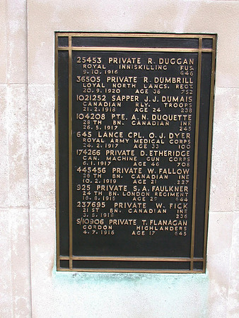 Epsom Cemetery Memorial Plaque 5