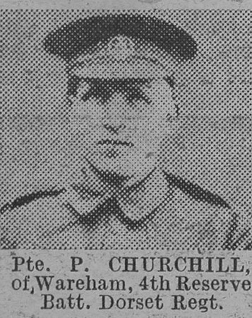 Churchill PPte 4th Dorset Regiment The Vivid 20th Feb 1915
