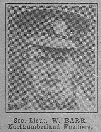 Barr W 2nd Lt 13th Northumberland Fusiliers The War Illustrated 16th Feb 1918