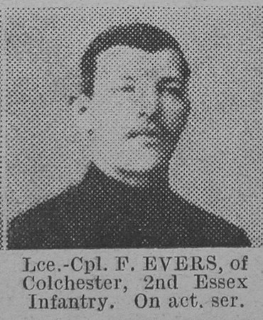 Evers F LCpl 2nd Essex Regiment The Vivid 20th Feb 1915