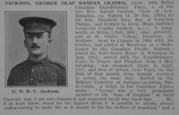 Jackson G O D C Lt 10th Canadian Expeditionary Force Obit Part 1 De Ruvignys Roll Of Honour Vol 3