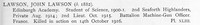Lawson J L 2nd Lt 2nd Seaforth Highlanders Obit