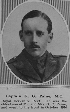 Paine G G Captain MC R Berks Regt The Sphere 18th May 1918