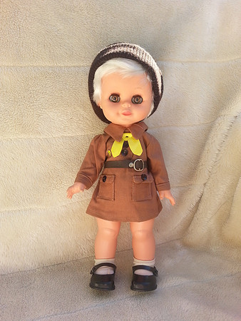 Vintage Burbank 13 Inch Doll In Brownie Uniform