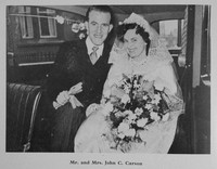 Carson John C And Greer Mary Wedding