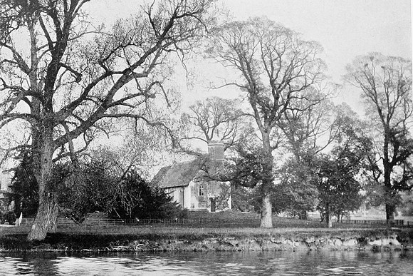 Mongewell Church From The River 1890s