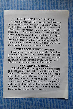 H.P.G.& S. Ltd London Metal Puzzle Game 1960s