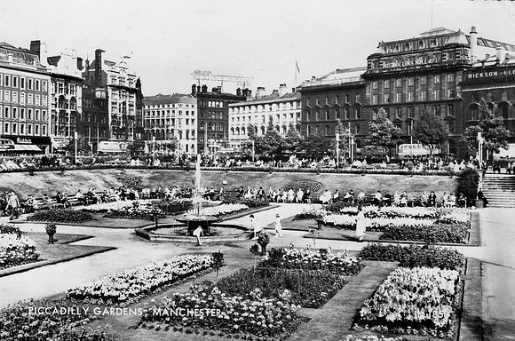 Piccadilly Gardens Manchester c.1960