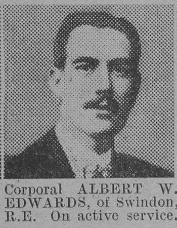 Edwards A W Cpl Royal Engineers The Vivid 27th Feb 1915