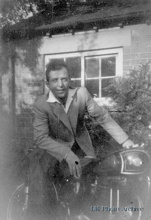 A Man On A Motorbike 1950s
