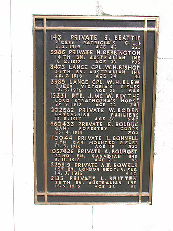 Epsom Cemetery Memorial Plaque 2