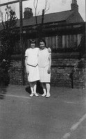 Friends On A Tennis Court 1920s