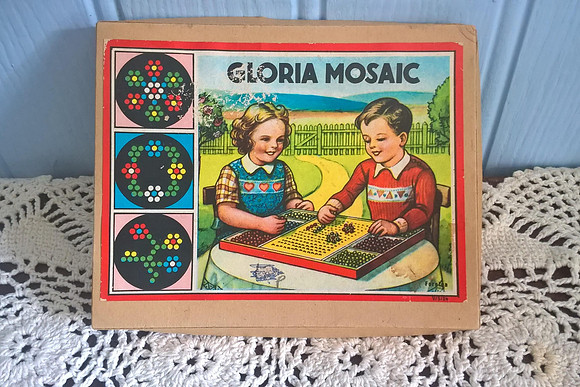 Gloria Mosaic 1940s Board Game