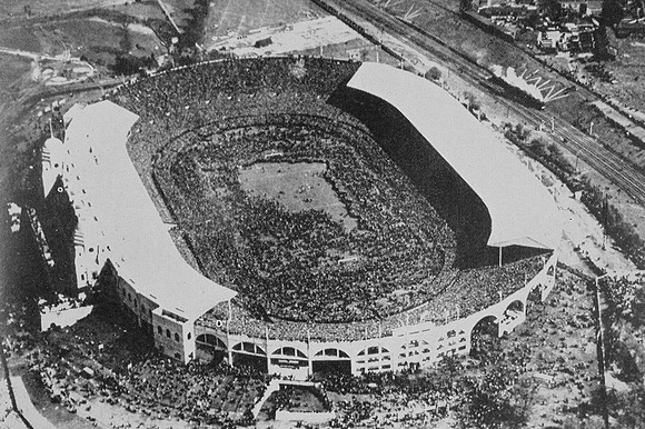 An Aerial View Of The Crowds At The First Cup Final At Wembley 1923