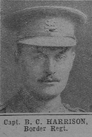 Harrison B C Captain 11th Attd 5th Border Regiment The War Illustrated 26th Oct 1918
