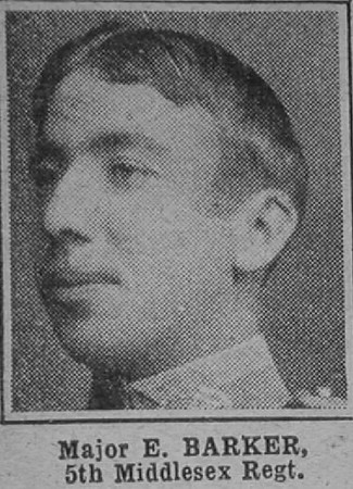 Barker E Major 5th Middlesex Regiment The War Illustrated 29th Jan 1916