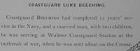 Beeching L AB 208406 HMS Cressy Royal Navy Obit