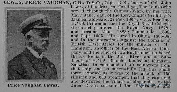 Lewes P V Captain CB DSO HMS Superb Royal Navy Obit Part 1