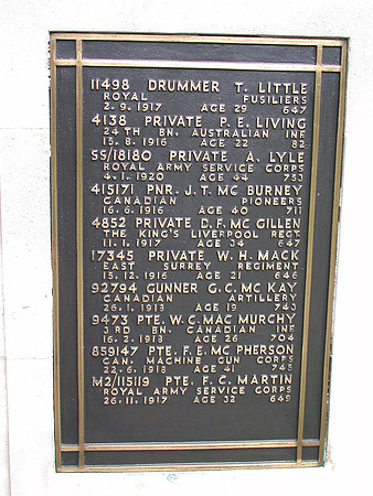 Epsom Cemetery Memorial Plaque 9