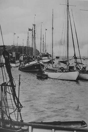 Yachts In Yarmouth Harbour 1920s