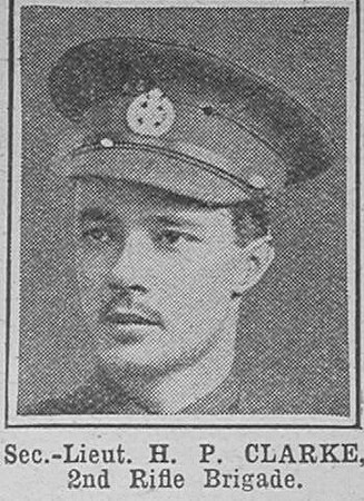 Clarke H P 2nd Lt 2nd Rifle Brigade The War Illustrated 3rd July 1915
