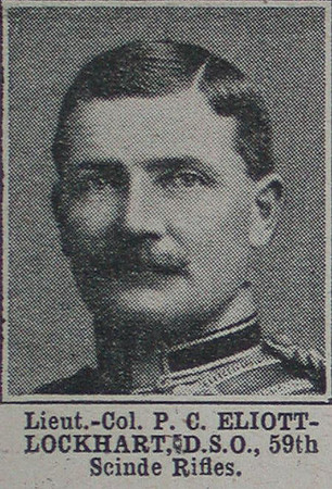 Elliott-Lockhart P C Lt Col DSO Indian Army The War Illustrated 3rd Apr 1915