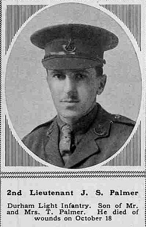 Palmer J S 2nd Lt 2nd Durham Light Infantry The Sphere 3rd February 1917