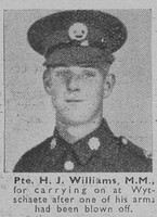 Williams H J Pte MM