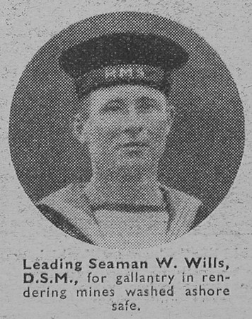 Wills W Leading Seaman DSM Royal Navy