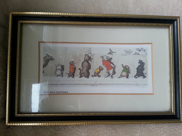 A Pair Of Small Framed And Mounted Prints The Dirty Dogs Of Paris Boris O’Klein