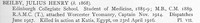 Beilby J H Captain Royal Army Medical Corps Obit