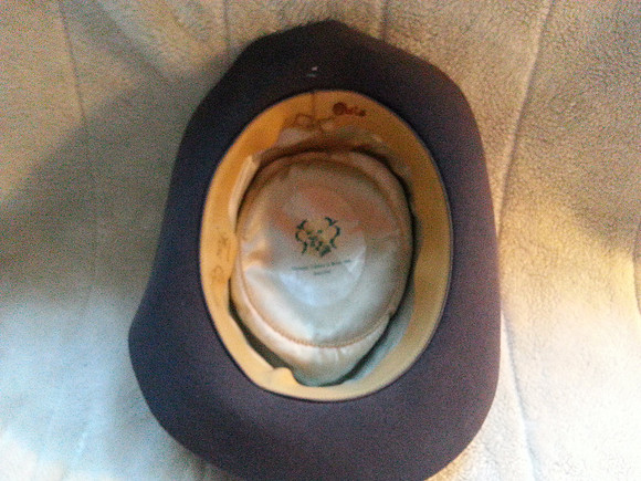 Genuine Vintage 1940s Mens Homburg Hat George Carter & Sons London Size 7