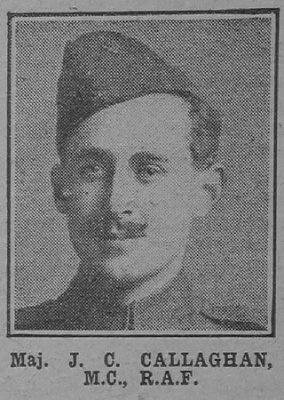 Callaghan J C Major MC Royal Air Force The War Illustrated 21st Sep 1918