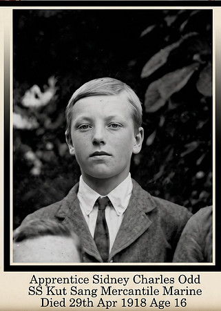 Odd Sidney Charles Apprentice SS Kut Sang Mercantile Marine